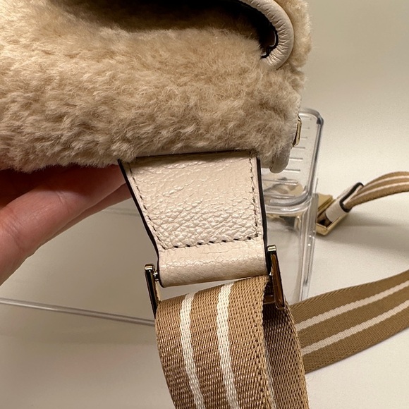 Kate Spade Rosie Tan Faux Shearling Belt Bag - Picture 5 of 11